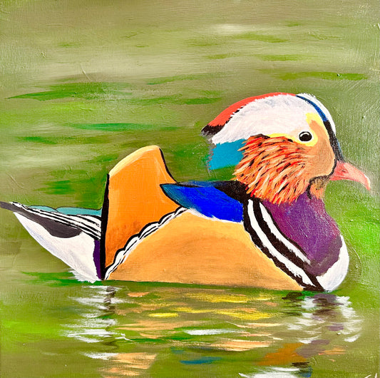 Mandarin Duck Painting