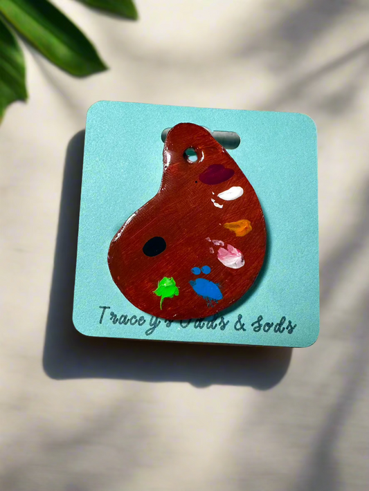 Painter's Palette Clay Pin