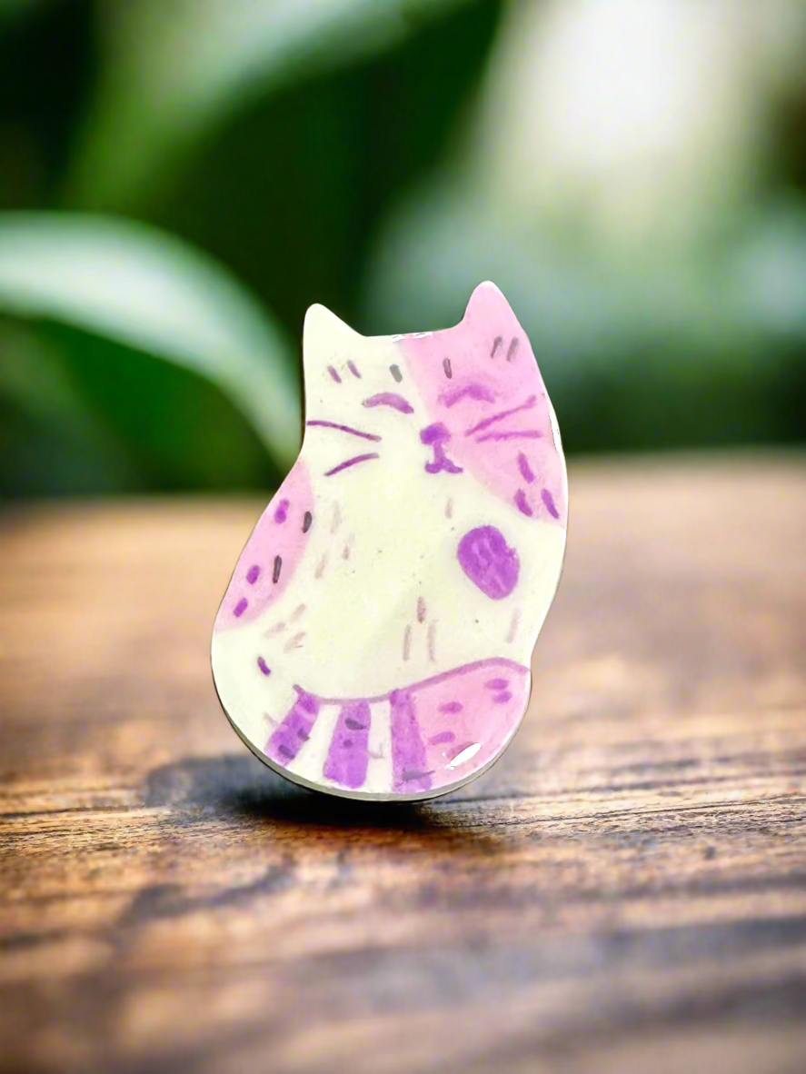 Cat Clay Pins