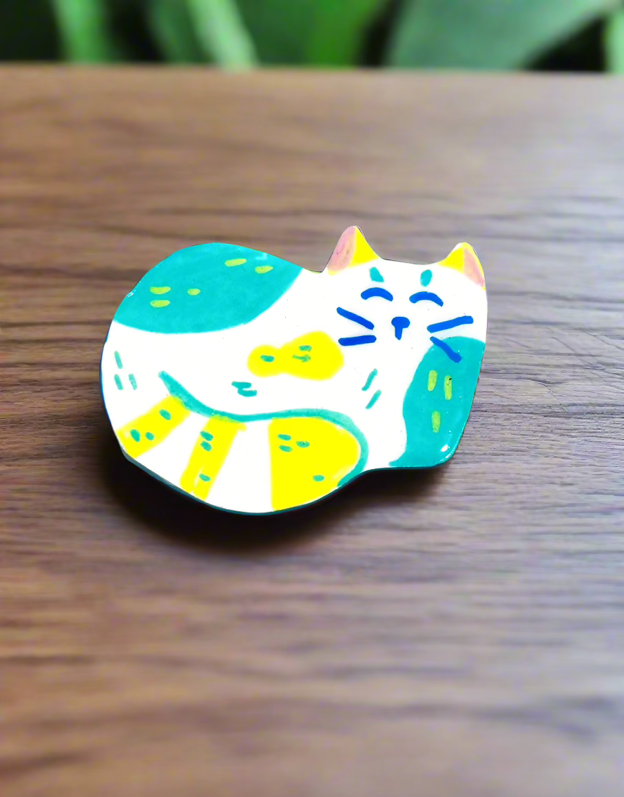 Cat Clay Pins