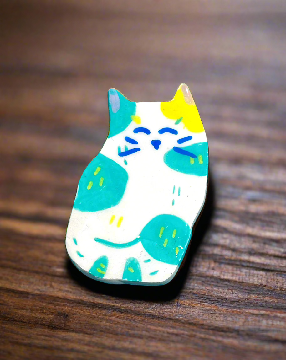 Cat Clay Pins