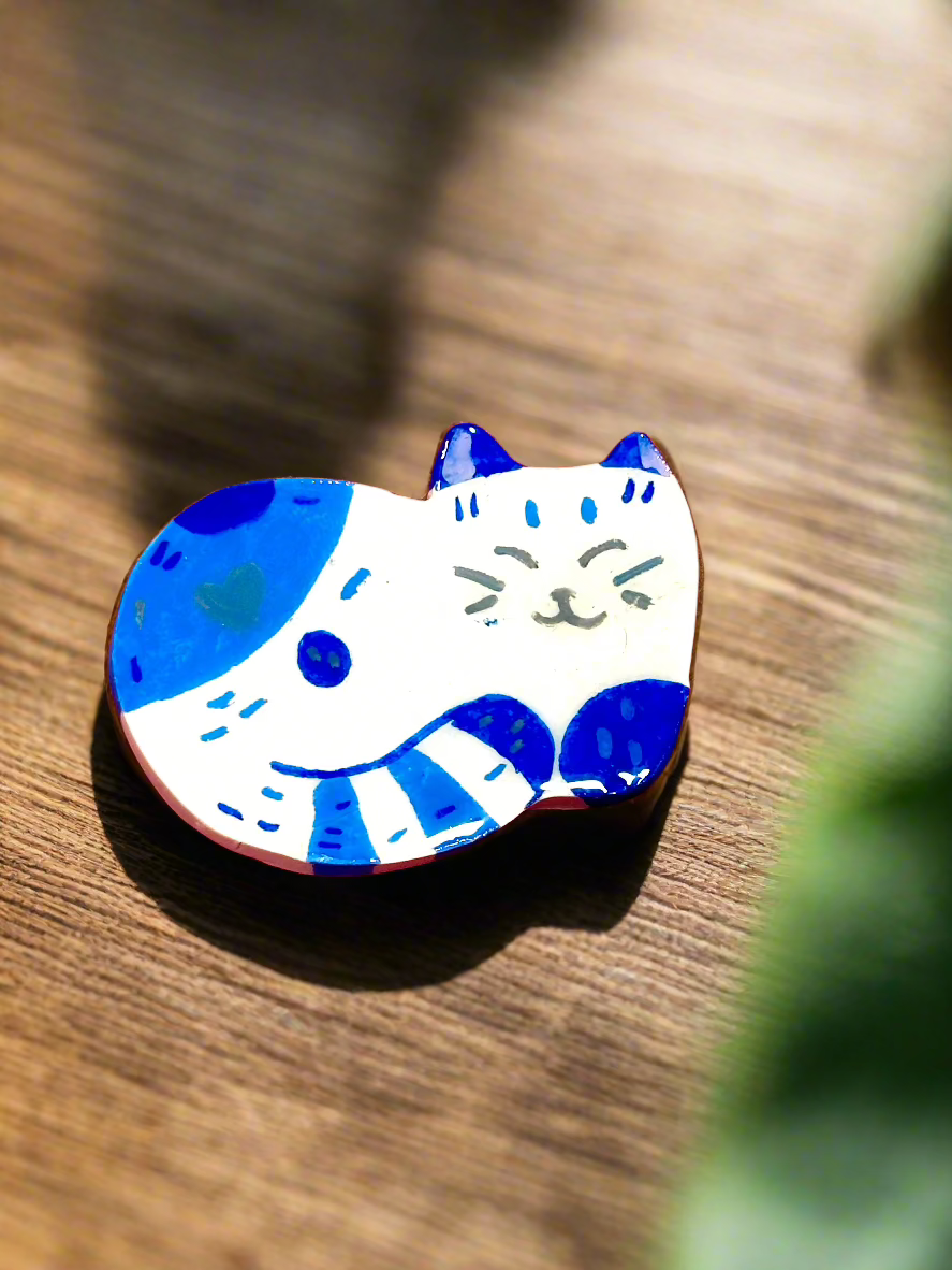 Cat Clay Pins