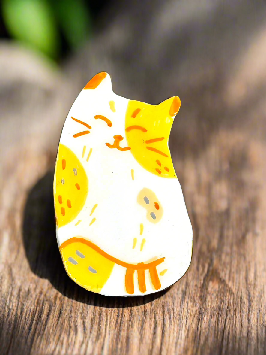 Cat Clay Pins