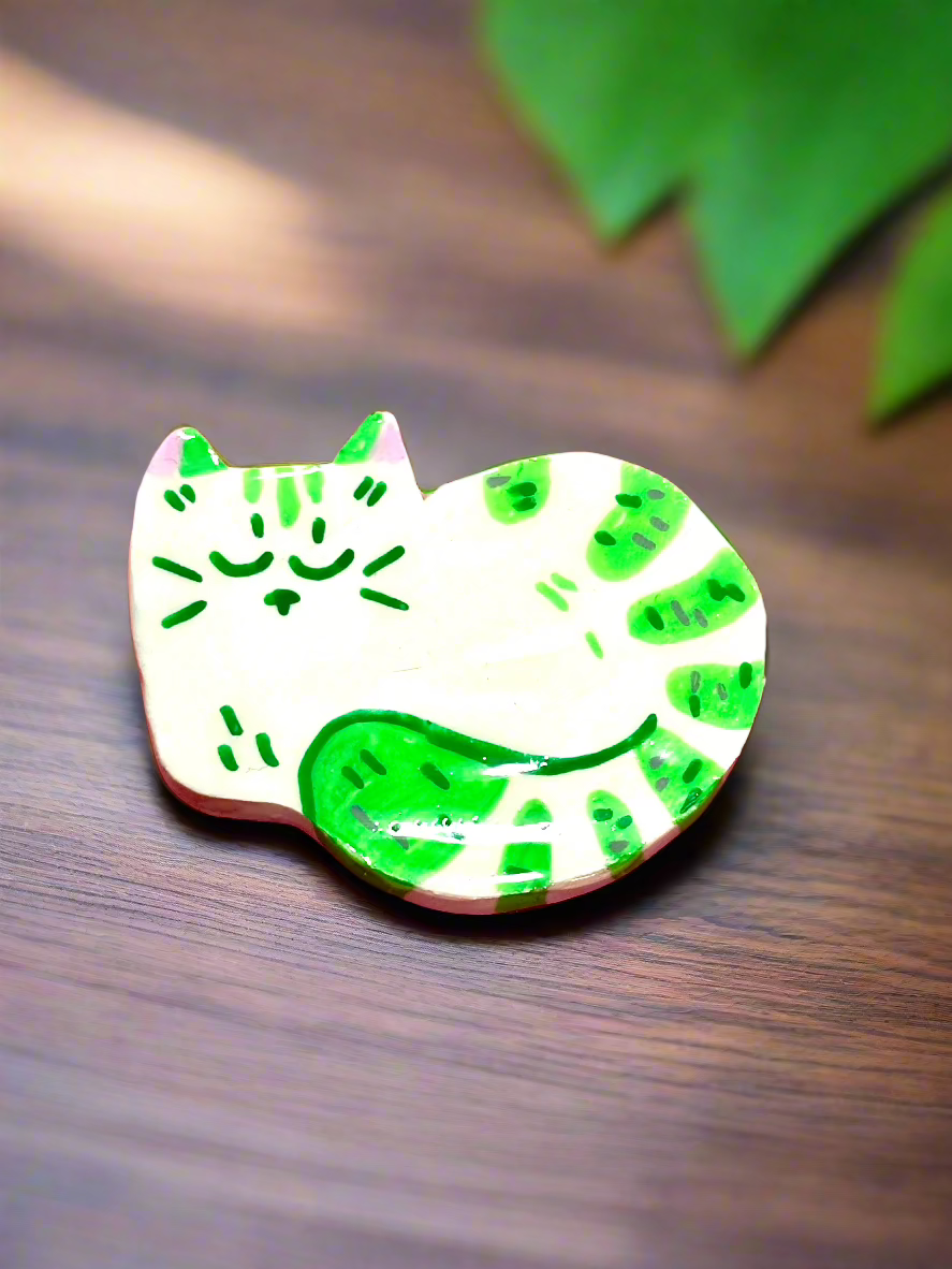 Cat Clay Pins