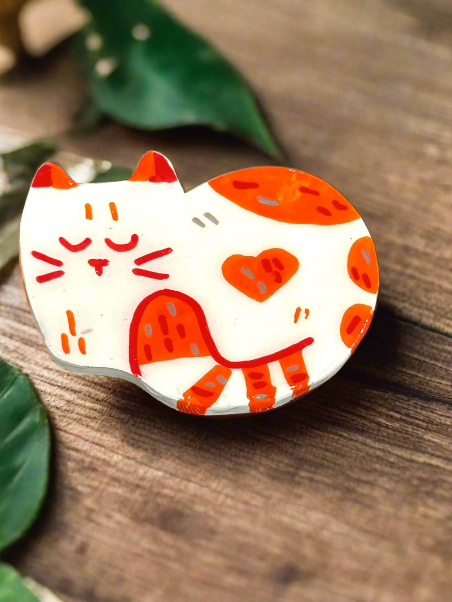 Cat Clay Pins