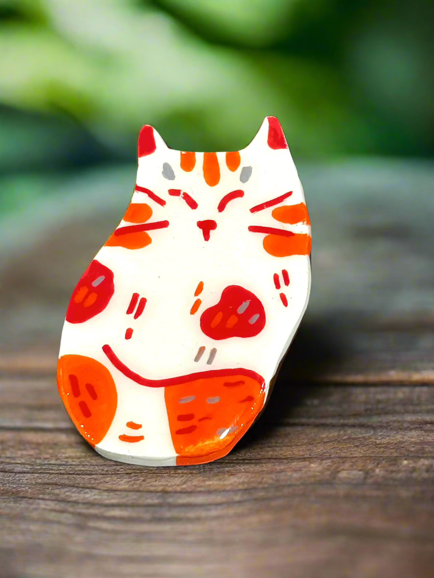 Cat Clay Pins