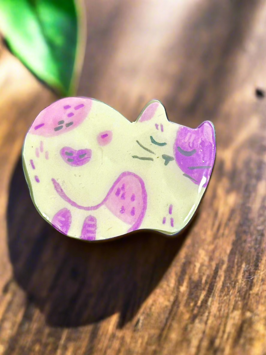 Cat Clay Pins