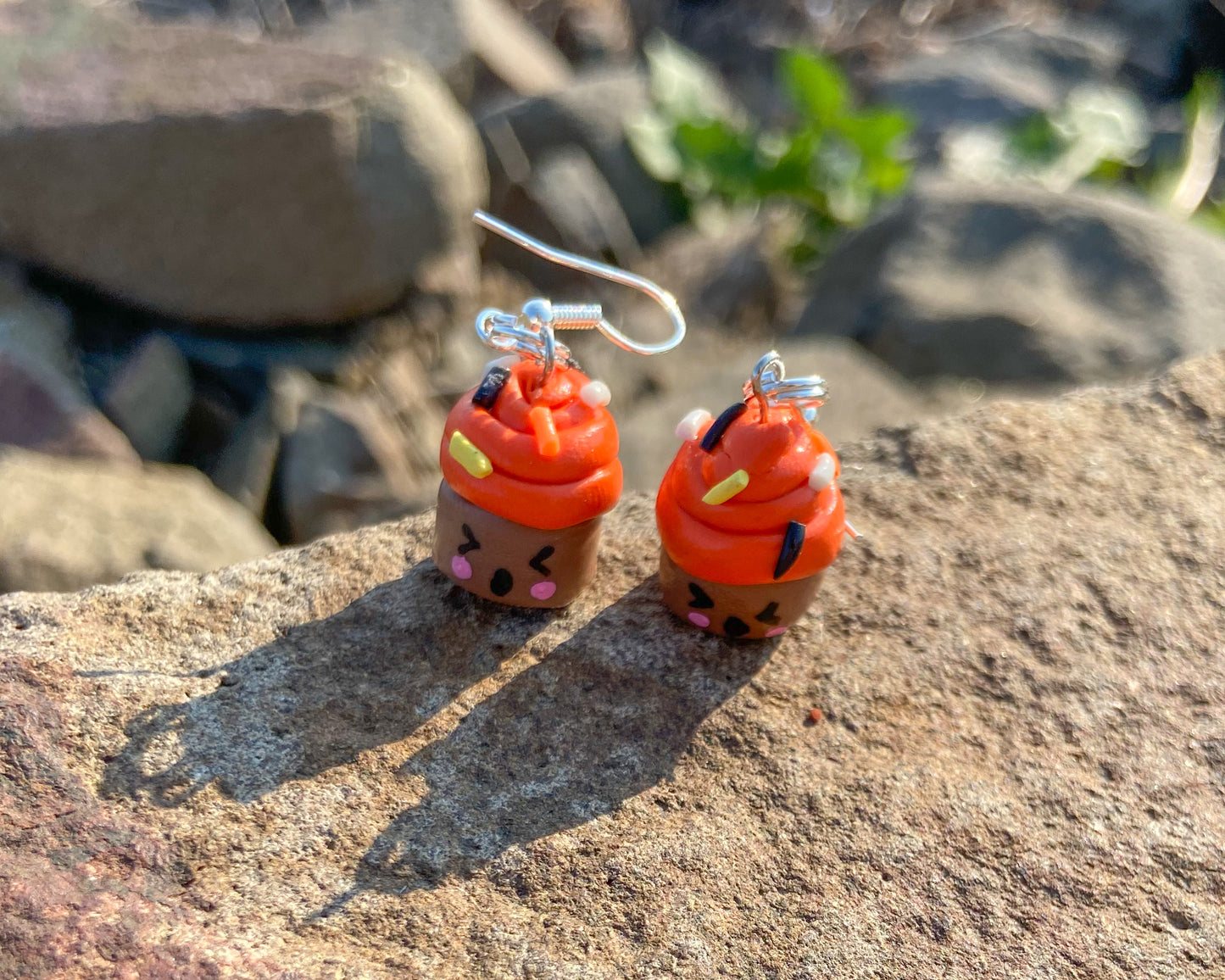 Halloween Cupcake Earrings