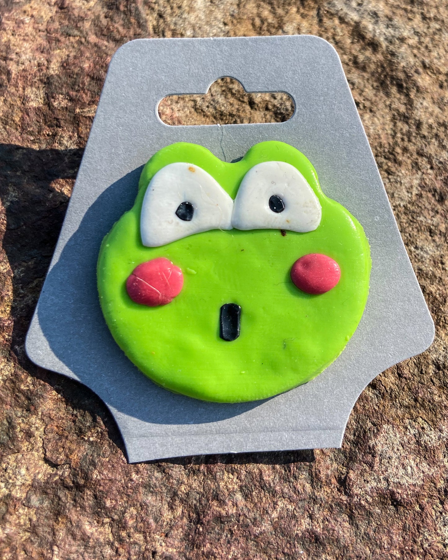 Funny Face Frog Pins